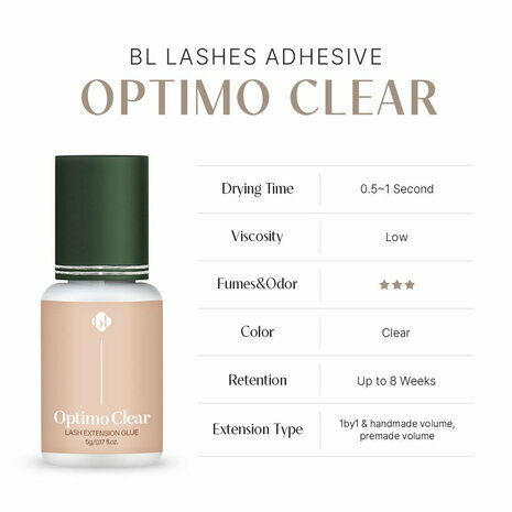 Optimo Clear Glue BL Lashes - Lash Extension Adhesive