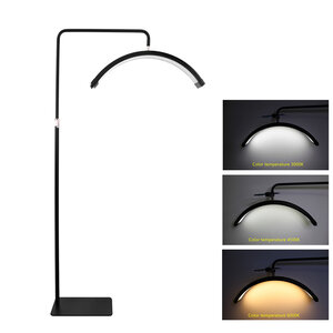LED Moon Light met smartphone houder, nieuwste model - 360 graden draaibaar - zwart, wit of taupe